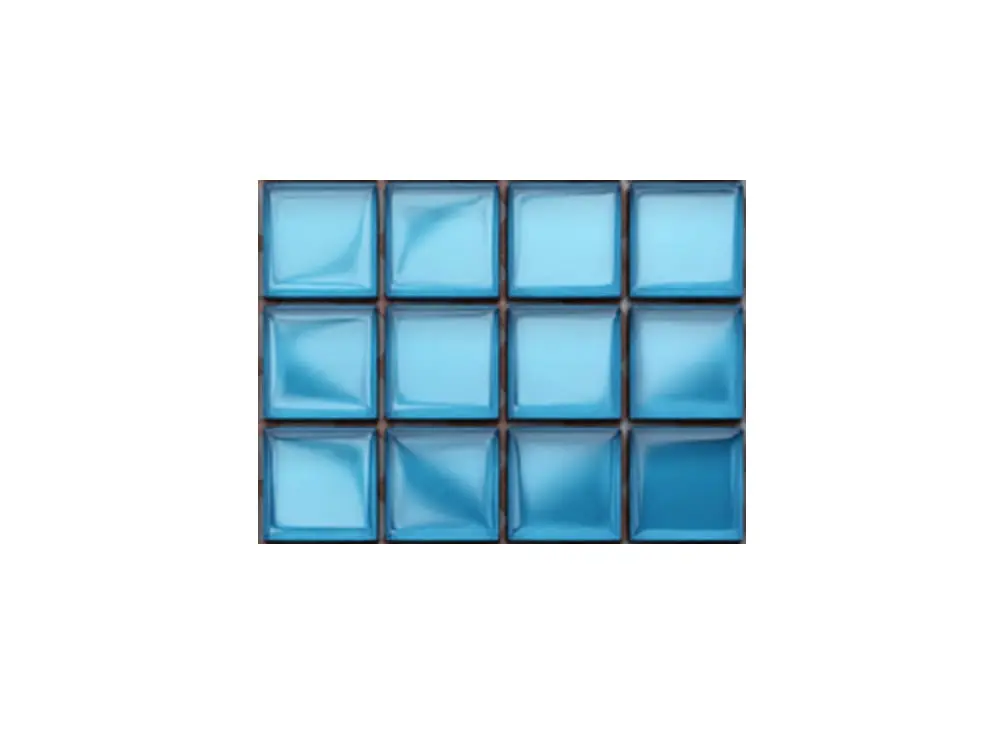 MOZAIKA SZKLANA NIEBIESKA BLUE 30x30cm 8mm – dekoracyjne do wnętrz – Szklane Mozaiki