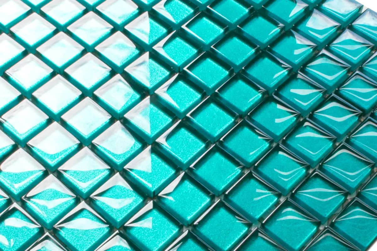 MOZAIKA SZKLANA NIEBIESKA DEEP BLUE 30x30cm 8mm – dekoracyjne do wnętrz – Szklane Mozaiki