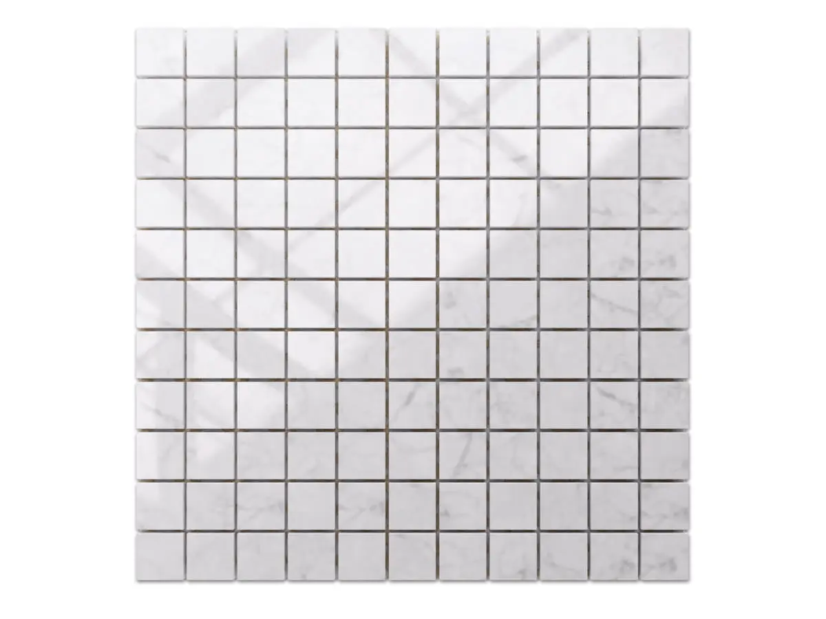 MOZAIKA  KAMIENNA BIAŁA MARBLE CARRARA CALACATTA  – dekoracyjne do wnętrz – Szklane Mozaiki
