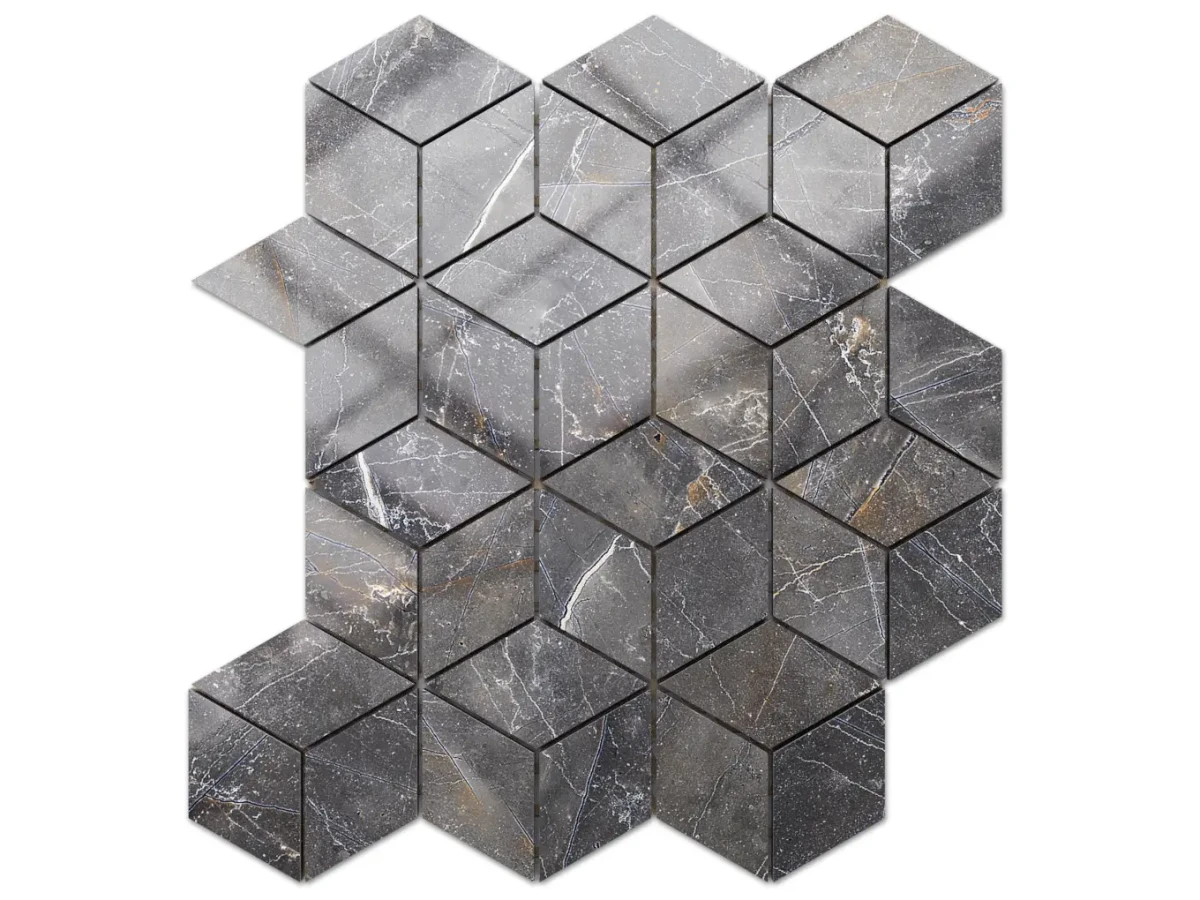 MOZAIKA GRESOWA DIAMOND ROMB SHINESTONE – dekoracyjne do wnętrz – Szklane Mozaiki