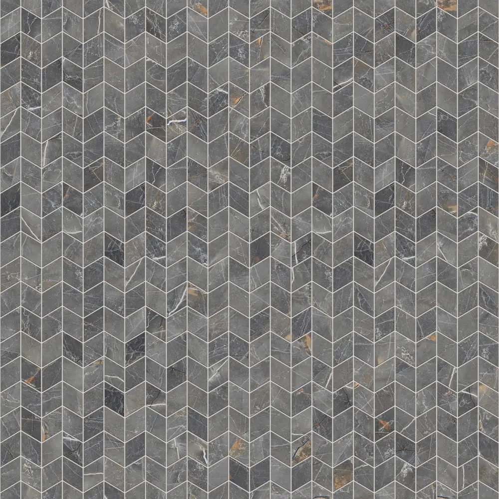MOZAIKA GRESOWA CHEVRON ROMB SHINESTONE – dekoracyjne do wnętrz – Szklane Mozaiki