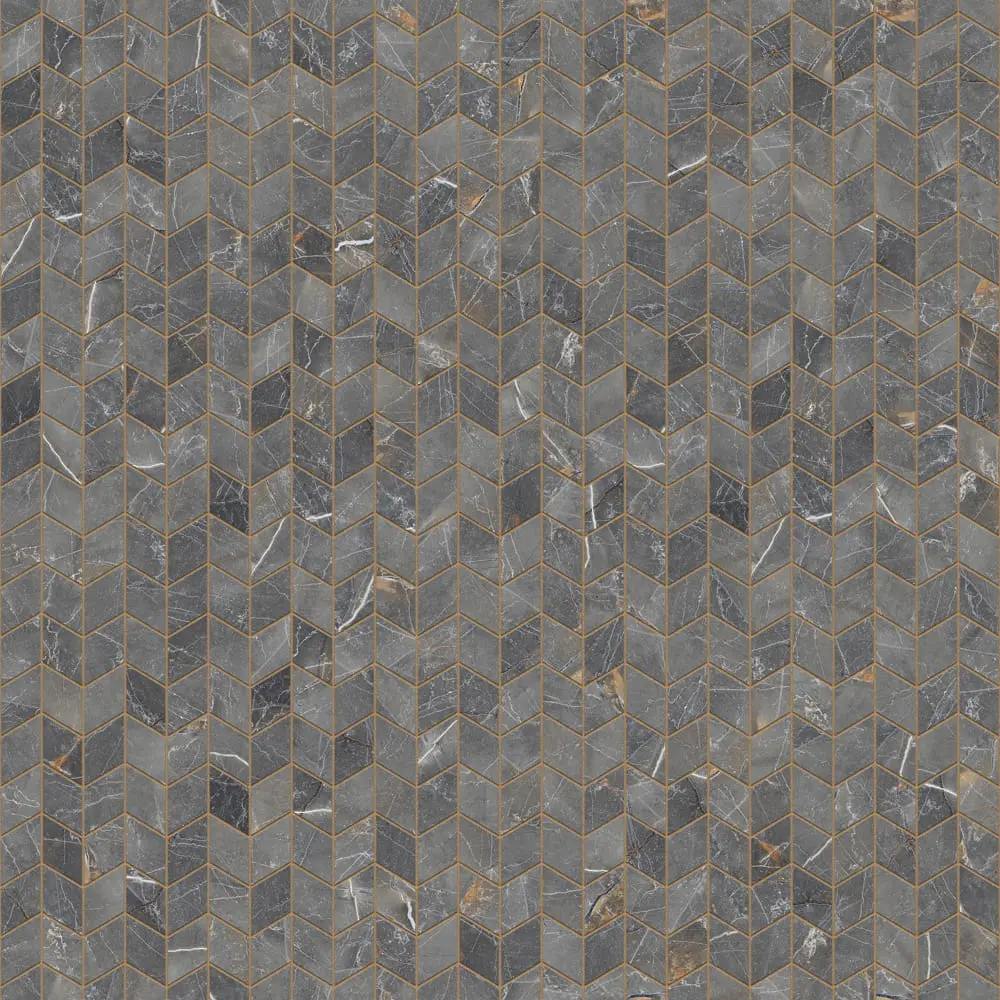 MOZAIKA GRESOWA CHEVRON ROMB SHINESTONE – dekoracyjne do wnętrz – Szklane Mozaiki