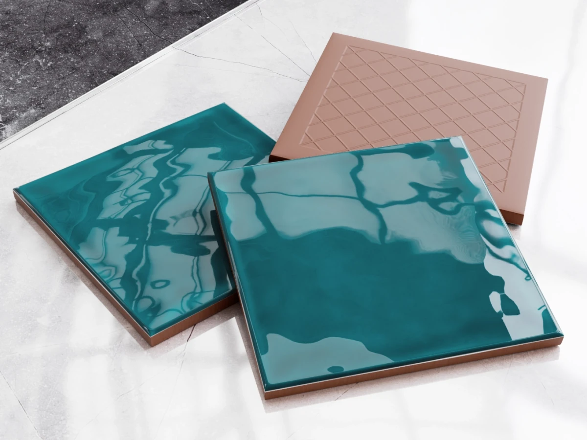 Płytka Chic Bondi 15×15 turkusowa w połysku
