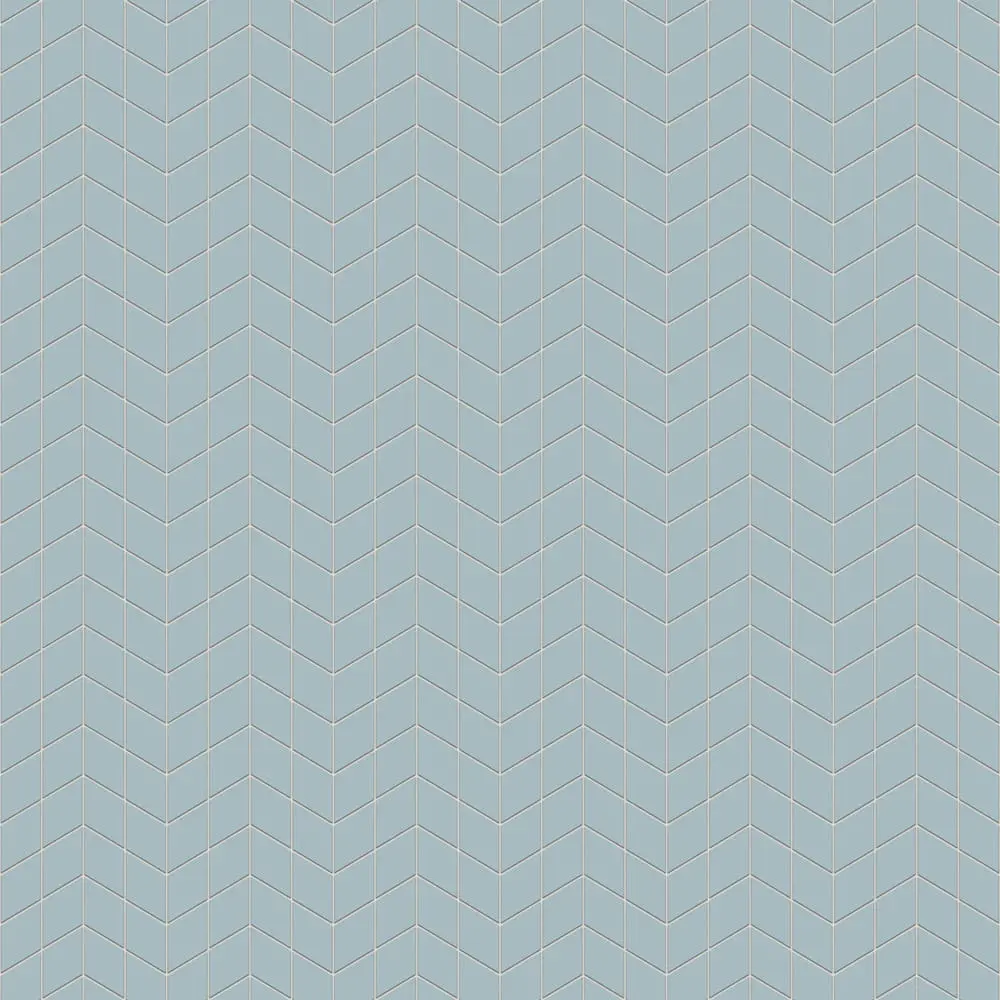 MOZAIKA GRESOWA DOUBLE CHEVRON ROMB CIELO E TERRA BLU – dekoracyjne do wnętrz – Szklane Mozaiki