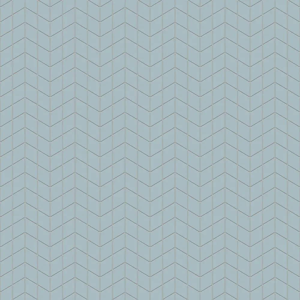 MOZAIKA GRESOWA DOUBLE CHEVRON ROMB CIELO E TERRA BLU – dekoracyjne do wnętrz – Szklane Mozaiki