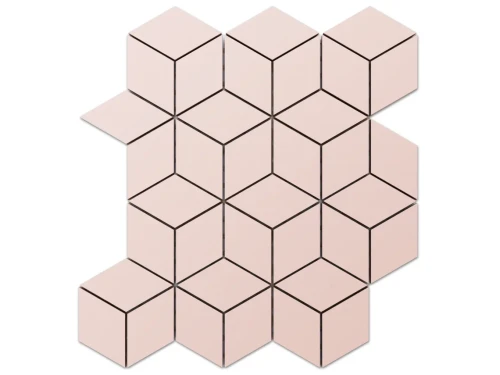 MOZAIKA GRESOWA DIAMOND ROMB RÓŻOWA Cielo E Terra Polvere