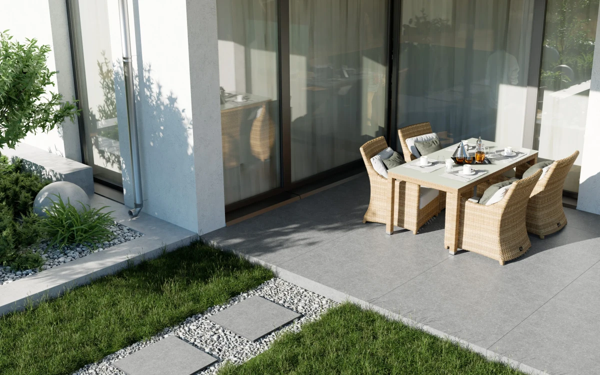 PŁYTKA TARASOWA GRESOWA 2 CM 60x60 BLUESTONE JASNA MAT R11 – dekoracyjne do wnętrz – Szklane Mozaiki