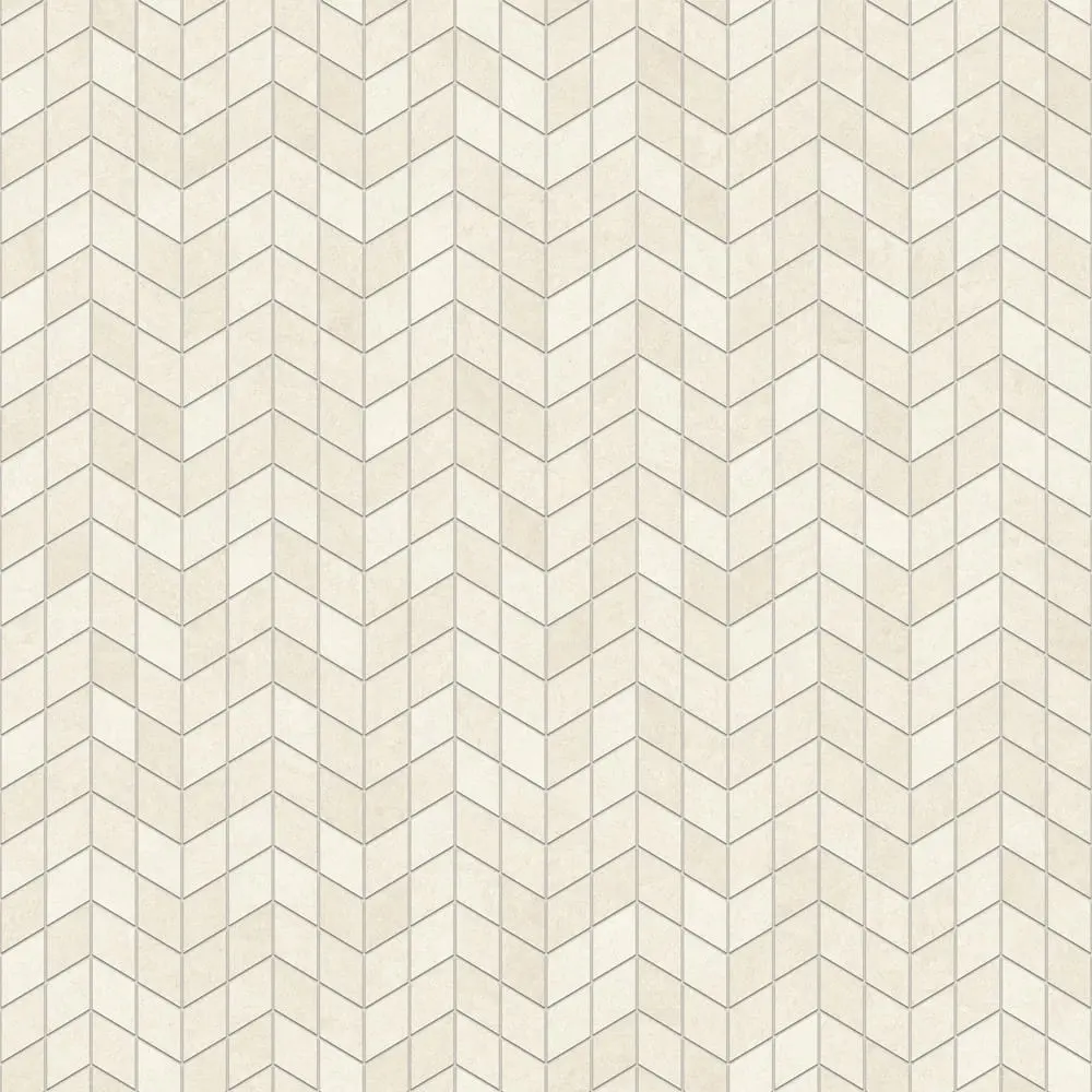 MOZAIKA GRESOWA DOUBLE CHEVRON DOBLO KREMOWA – dekoracyjne do wnętrz – Szklane Mozaiki
