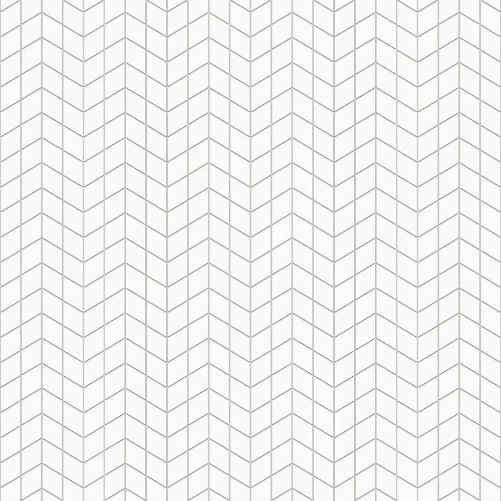 MOZAIKA GRESOWA DOUBLE CHEVRON ALASKA WHITE – dekoracyjne do wnętrz – Szklane Mozaiki