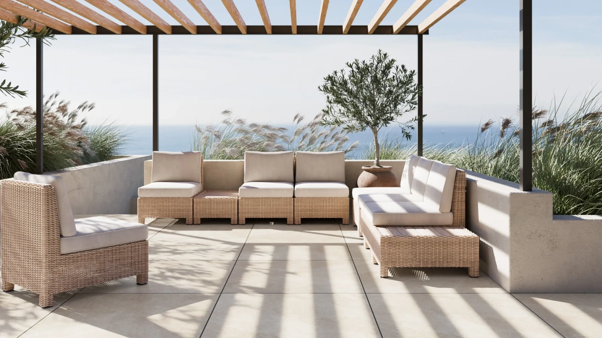 NOVERA Beige Rustic 80×80 2 cm – płytka tarasowa