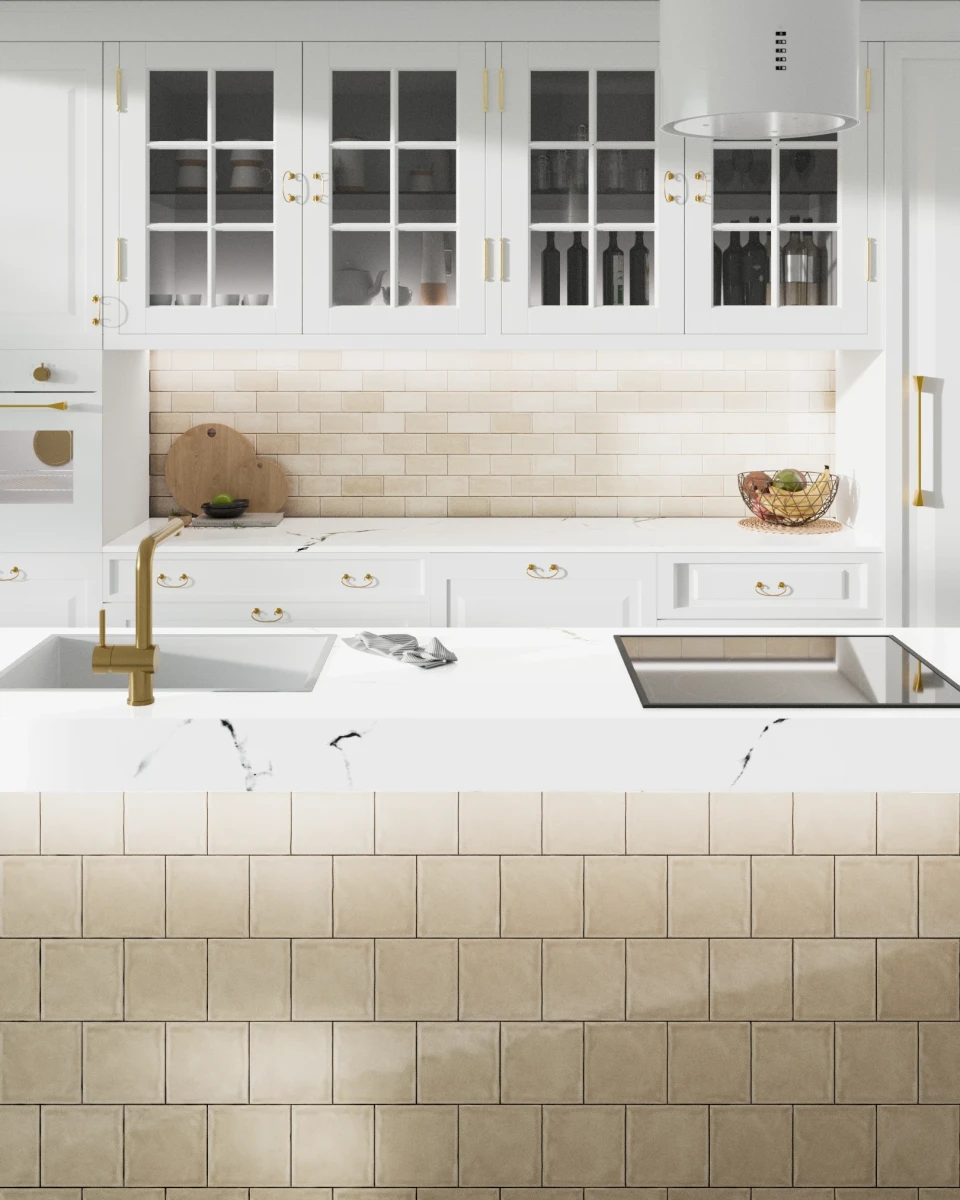 Płytka Glamour Beige 15×7,5 beżowa cegiełka