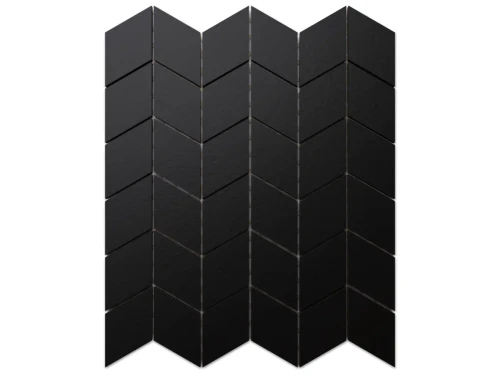 MOZAIKA GRESOWA CHEVRON ROMB CZARNA GRAFIT DOBLO