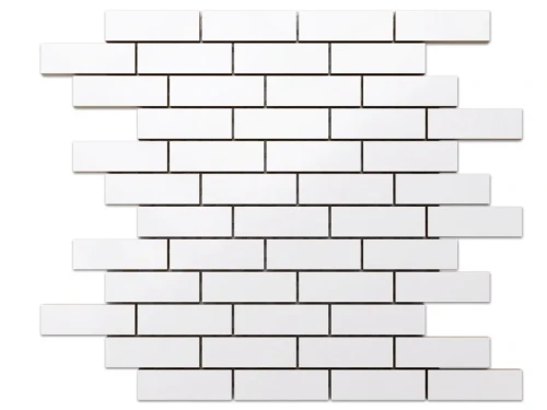 MOZAIKA CERAMICZNA BIAŁA WHITE MATOWA MUREK NIEREGULARNY