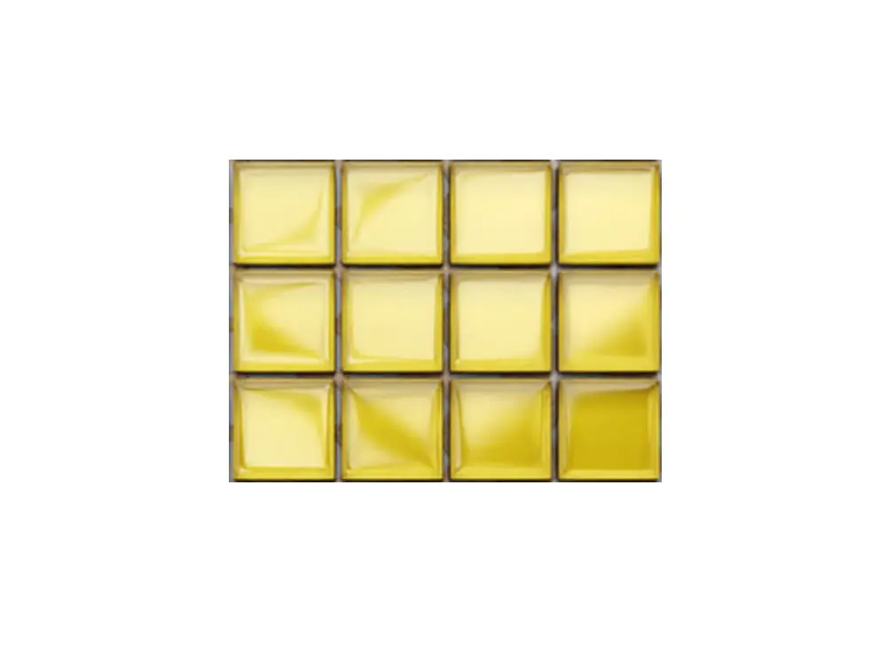 MOZAIKA SZKLANA ŻÓŁTA 30x30cm 8mm – dekoracyjne do wnętrz – Szklane Mozaiki