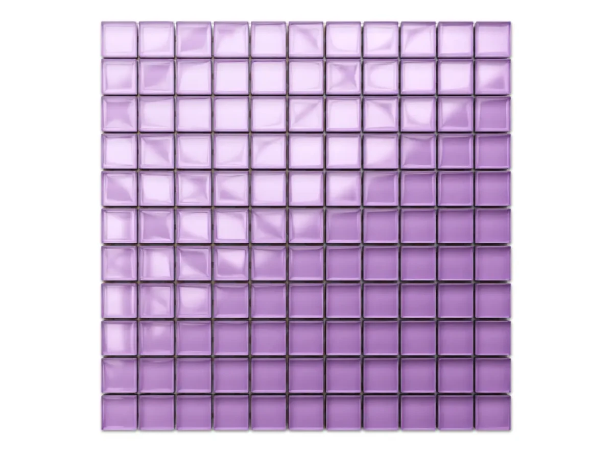 MOZAIKA SZKLANA FIOLET VIOLA 30x30cm 8mm – dekoracyjne do wnętrz – Szklane Mozaiki
