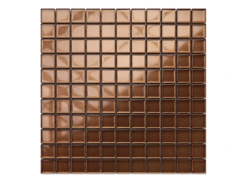 MOZAIKA SZKLANA BRĄZOWA BROWN METALIC 30x30cm 8mm