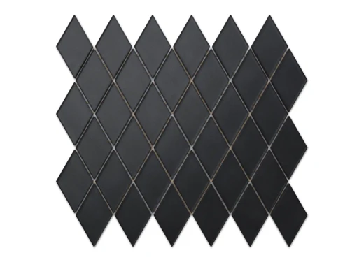 MOZAIKA SZKLANA KARO ROMB CZARNY SOFT BLACK