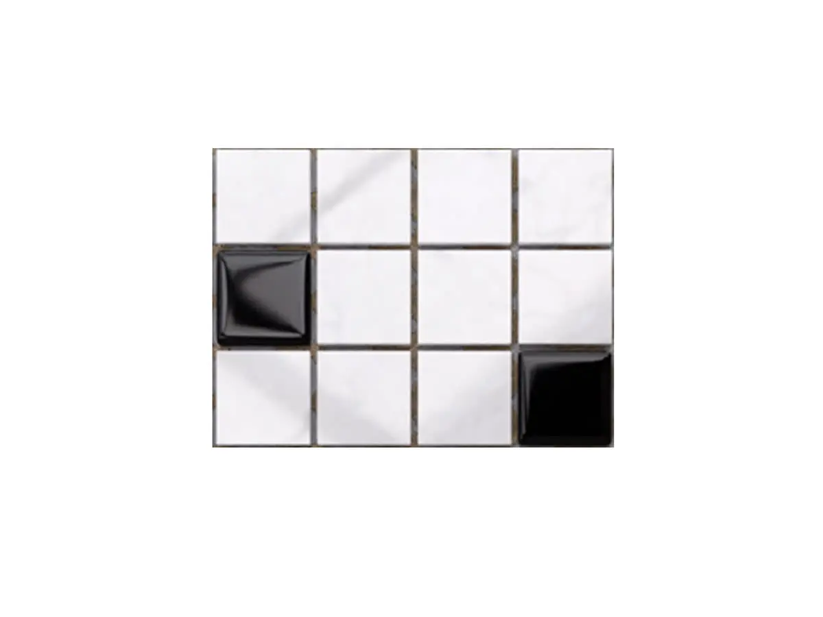 MOZAIKA SZKLANA MARMUR BLACK MARBLE CZARNA  30x30cm 8mm – dekoracyjne do wnętrz – Szklane Mozaiki
