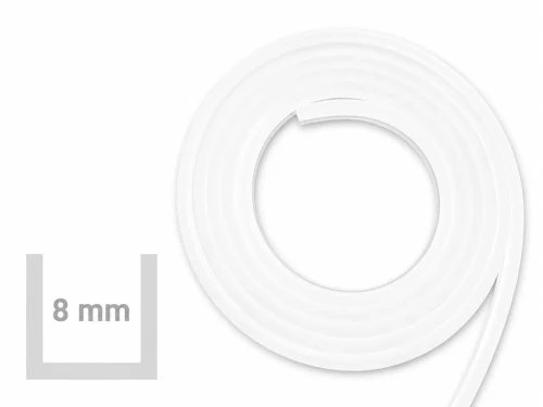 USZCZELKA do szkła 8 mm biała - dedykowana