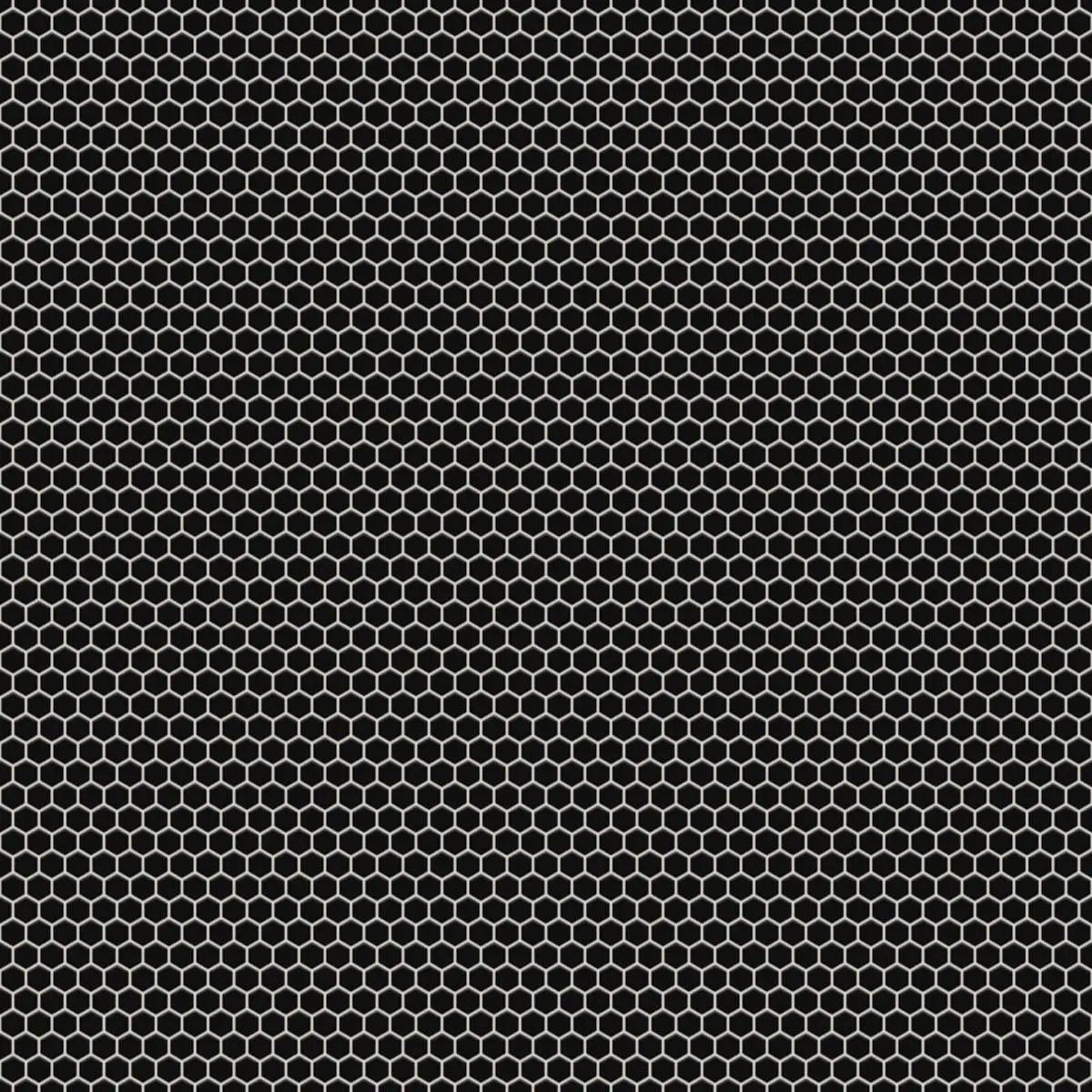Mozaika ceramiczna Heksagon Black czarny matowy mały - szklanemozaiki.pl