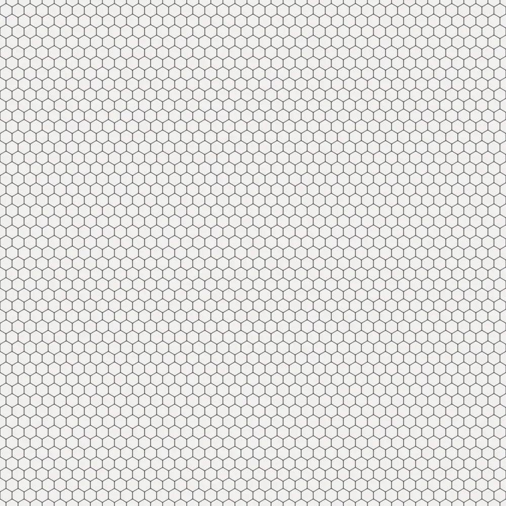 Mozaika ceramiczna Heksagon White biały matowy mały - szklanemozaiki.pl