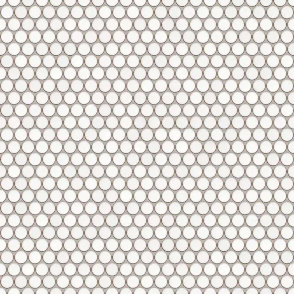 Mozaika ceramiczna Circle Dots white - szklanemozaiki.pl