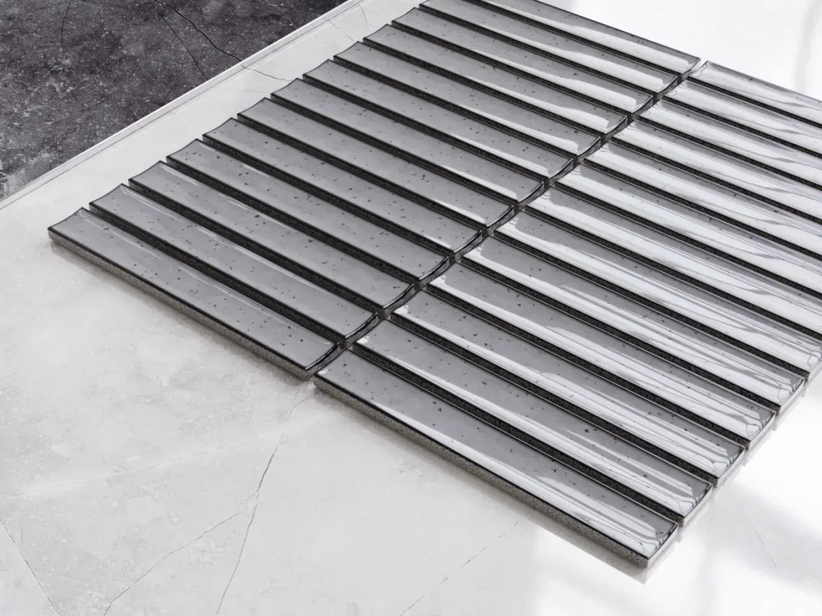 MOZAIKA CERAMICZNA PIANO GREY SZARY – dekoracyjne do wnętrz – Szklane Mozaiki