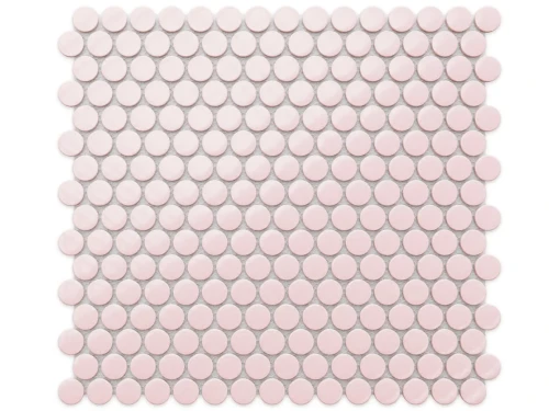 MOZAIKA CERAMICZNA PENNY DOTS ROSE RÓŻÓWA MATOWA