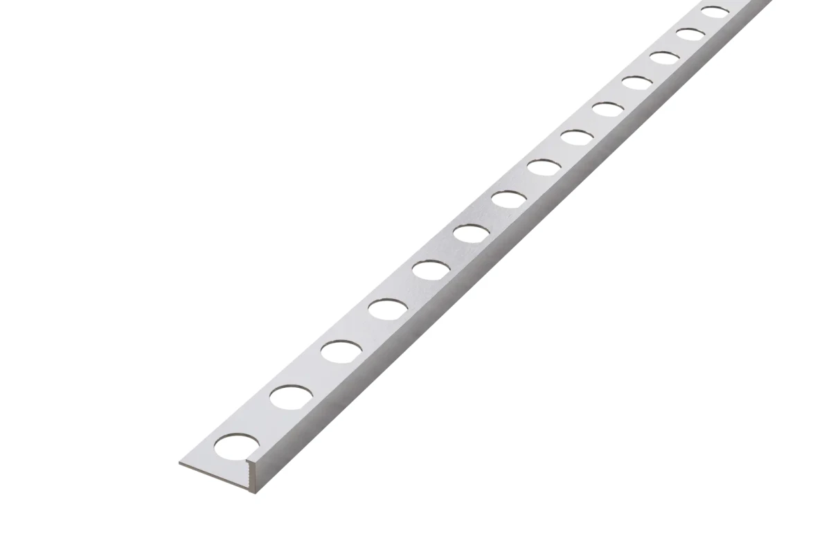 PROFIL ALUMINIOWY LICOWY AIL WYKOŃCZENIOWY SREBRNY ANODA DO PŁYTEK – dekoracyjne do wnętrz – Szklane Mozaiki