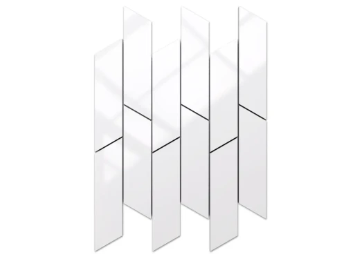 MOZAIKA CERAMICZNA CHEVRON STORM ALASKA WHITE