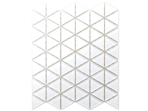 MOZAIKA SZKLANA TRIANGLE BLANKET BIAŁA WHITE