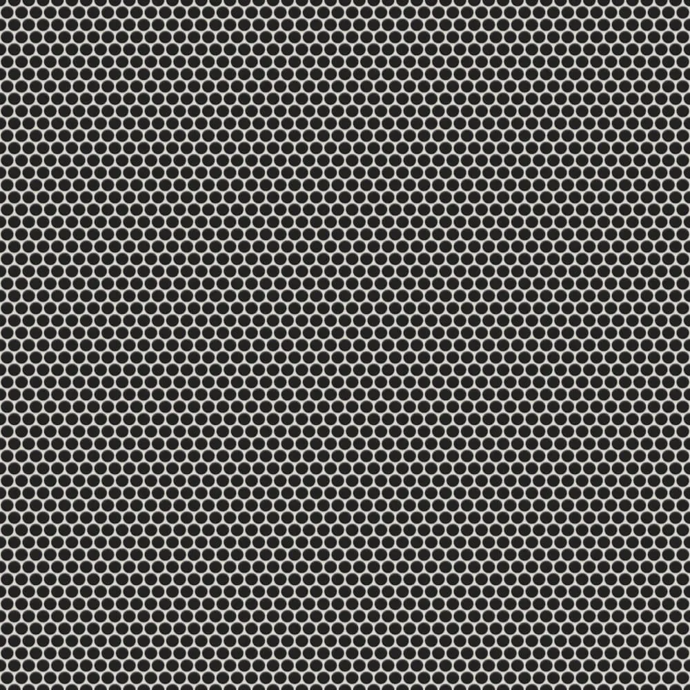 Mozaika ceramiczna Penny Dots czarna matowa satyna - szklanemozaiki.pl