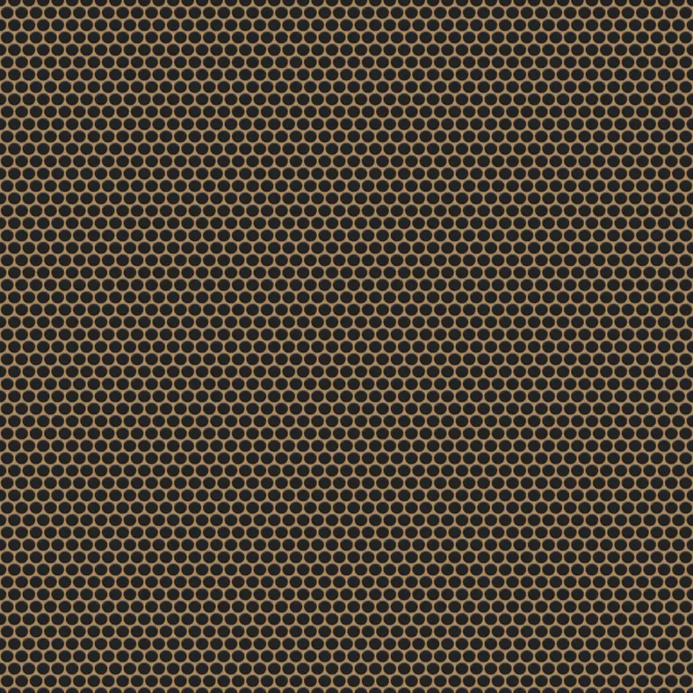 Mozaika ceramiczna Penny Dots czarna matowa satyna - szklanemozaiki.pl