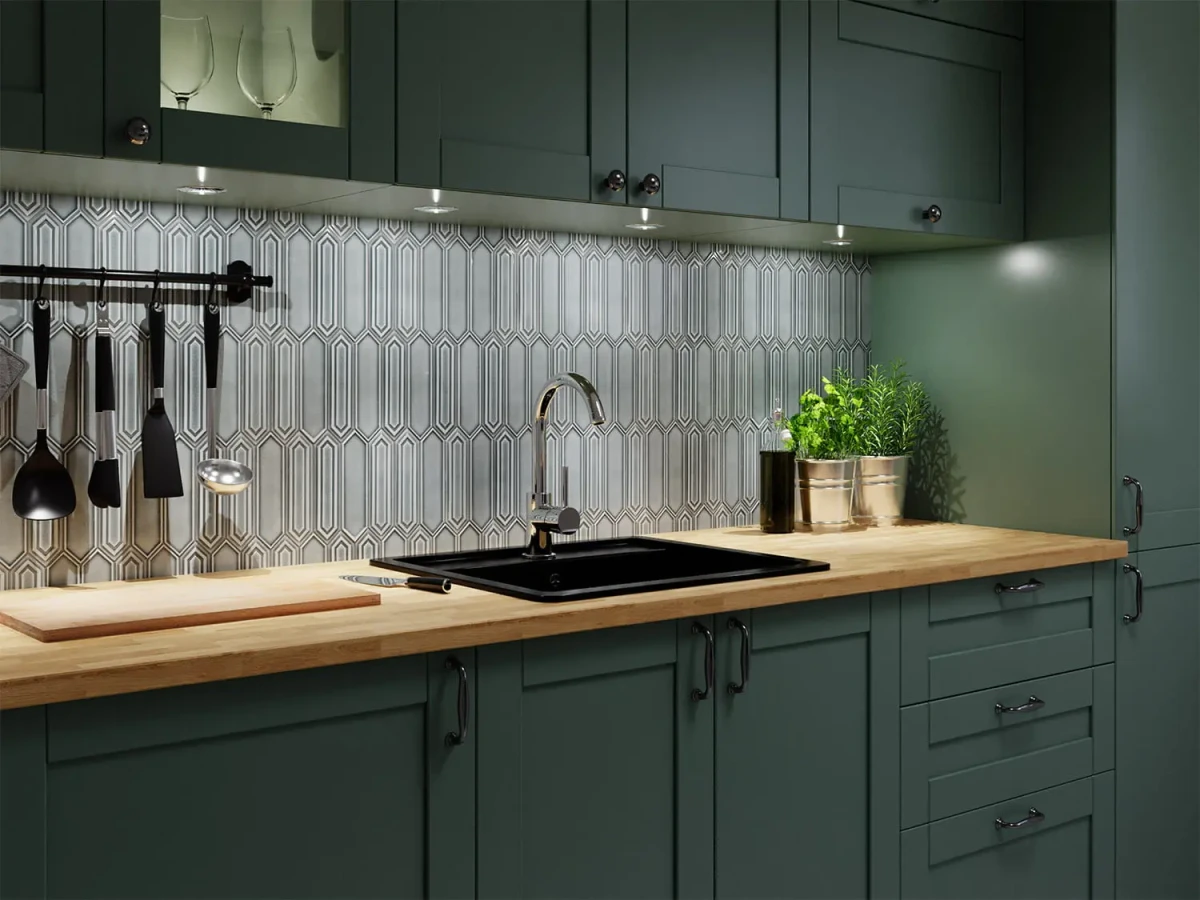 MOZAIKA CERAMICZNA VERTIGO GREY SZARA - szklanemozaiki.pl