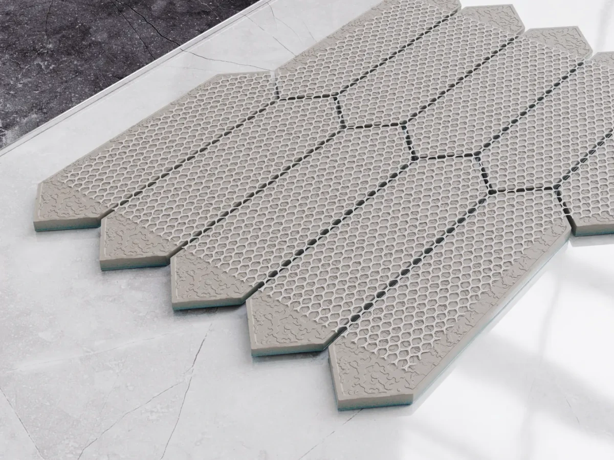 MOZAIKA CERAMICZNA VERTIGO GREY SZARA - szklanemozaiki.pl