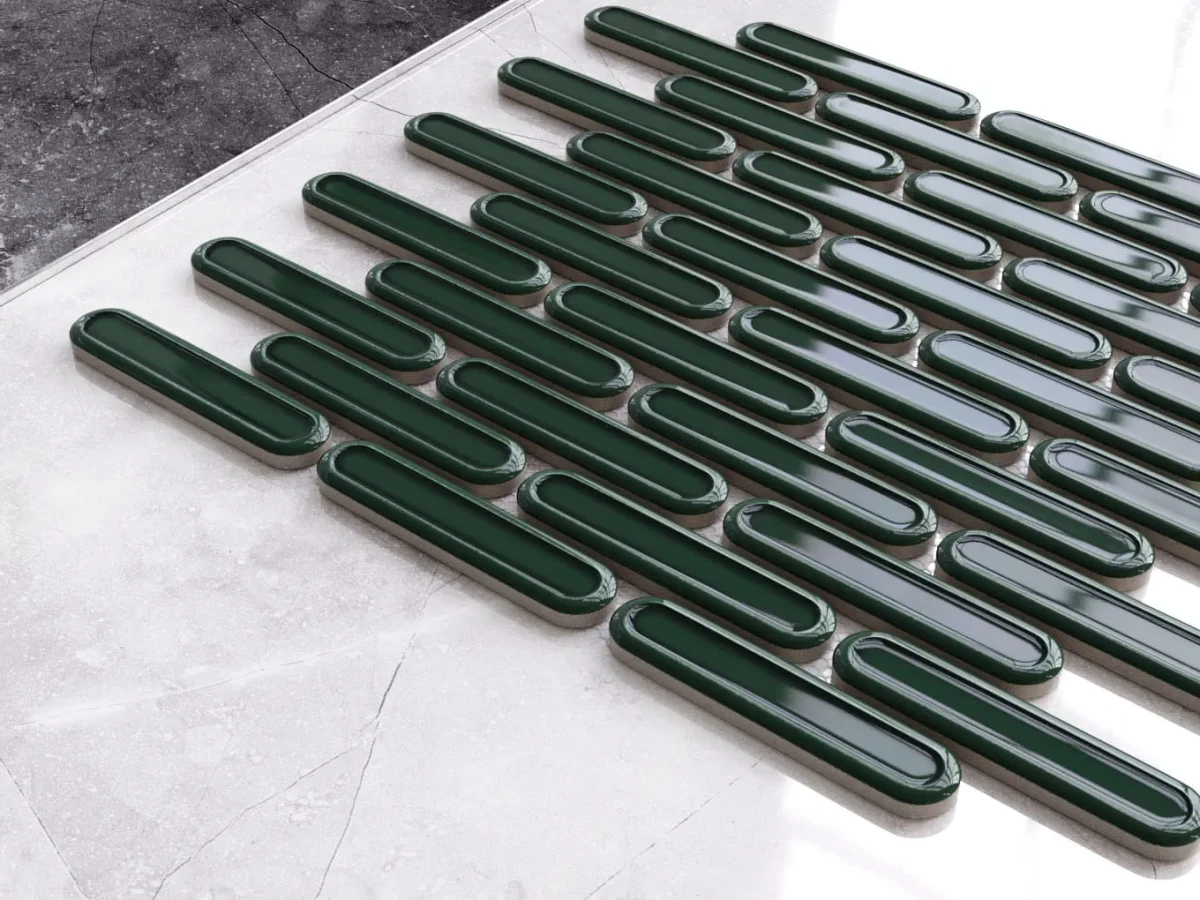 MOZAIKA CERAMICZNA SAVOIARDI EMERALD GREEN - szklanemozaiki.pl