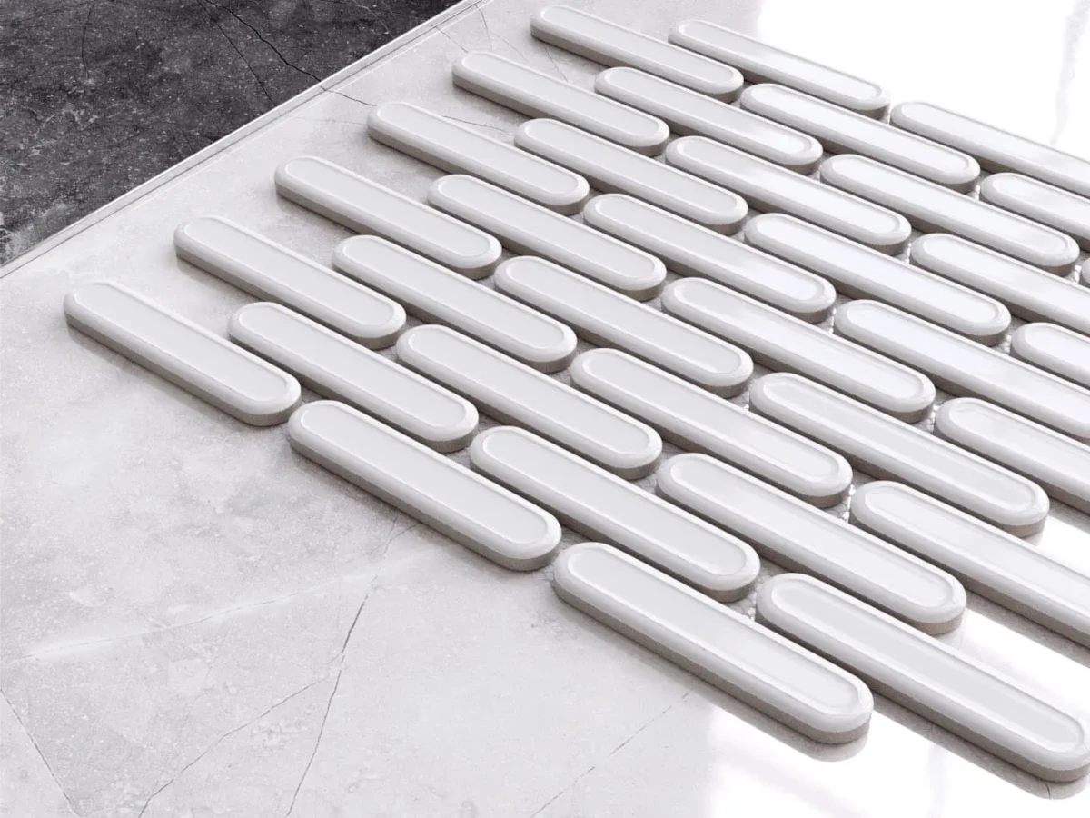 MOZAIKA CERAMICZNA SAVOIARDI WHITE - szklanemozaiki.pl