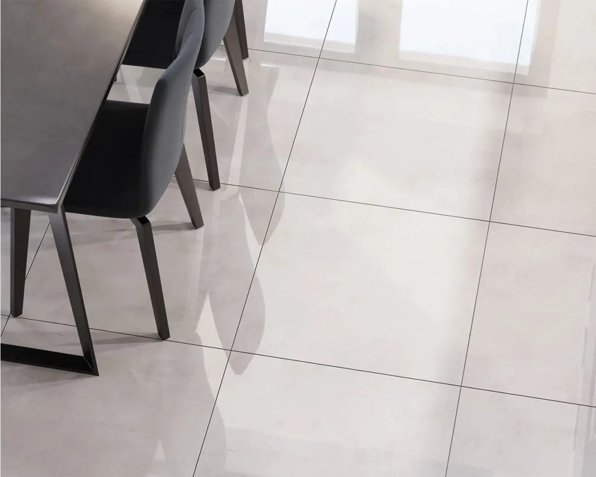 PŁYTKA REKTYFIKOWANA MANHATTAN BIANCO SZARA POLER 60x60cm – dekoracyjne do wnętrz – Szklane Mozaiki