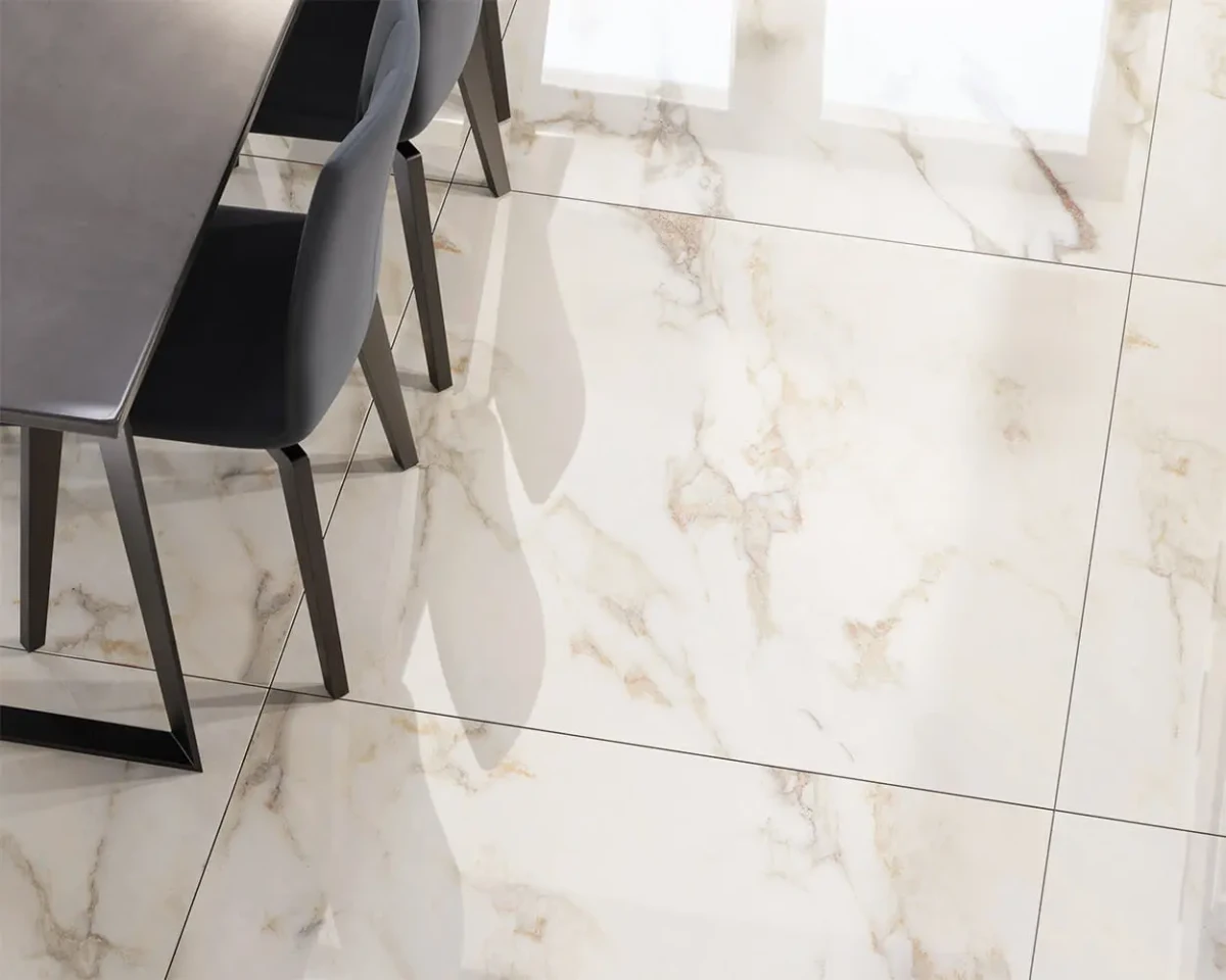 PŁYTKA REKTYFIKOWANA EGEO BEIGE POLER 100x100cm – dekoracyjne do wnętrz – Szklane Mozaiki