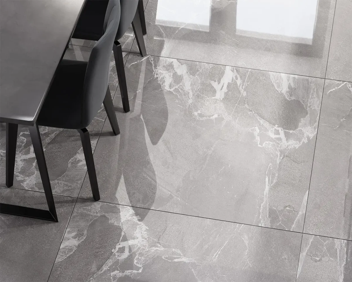 PŁYTKA REKTYFIKOWANA HAMBURG GREY POLER 100x100cm – dekoracyjne do wnętrz – Szklane Mozaiki
