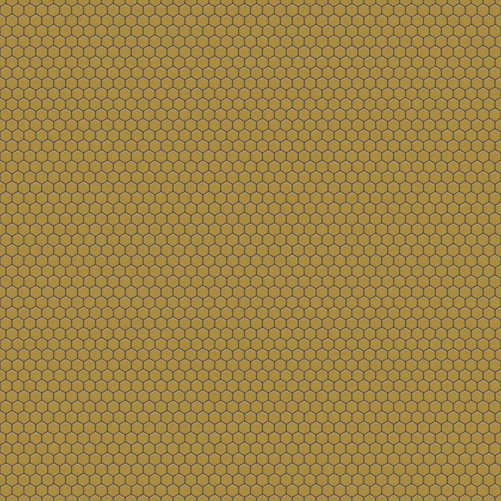 Mozaika ceramiczna Heksagon Gold metalic - szklanemozaiki.pl