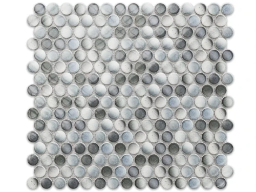 MOZAIKA CERAMICZNA PENNY DOTS MULTI GREY GLOSSY