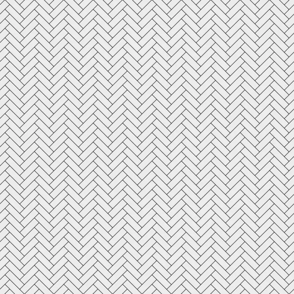 Mozaika ceramiczna mini chevron white połysk - szklanemozaiki.pl