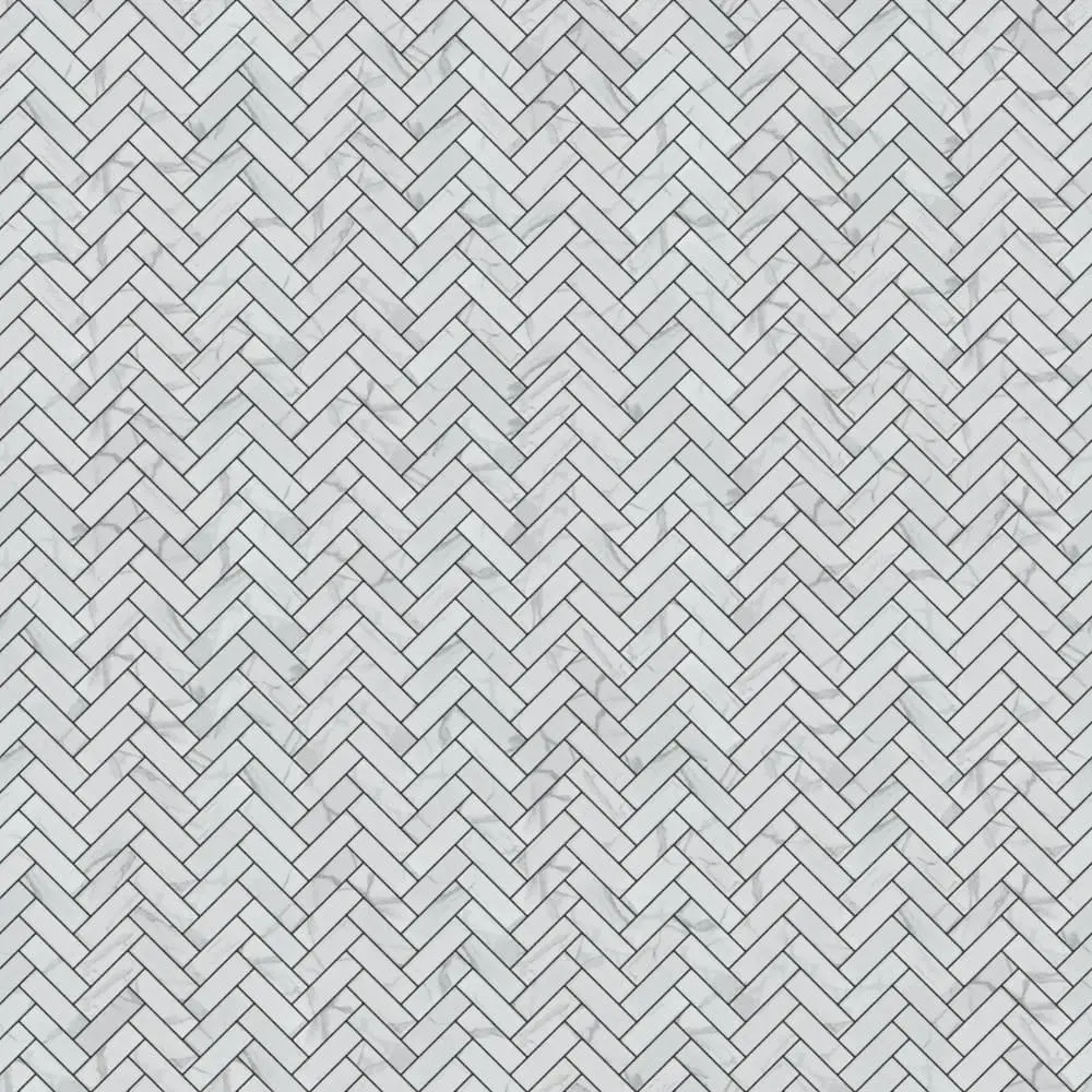 Mozaika ceramiczna mini chevron herringbone carrara matowa - szklanemozaiki.pl