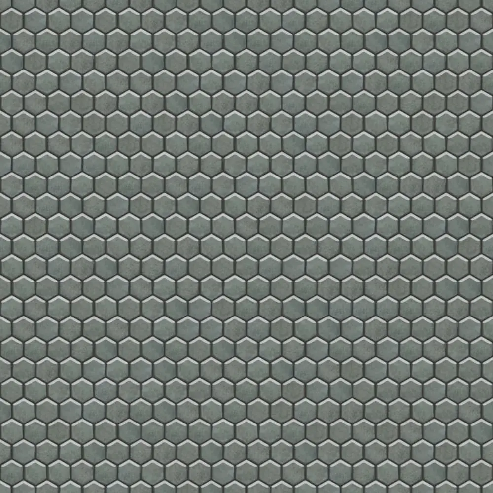 MOZAIKA CERAMICZNA HEKSAGON GREEN NORI  – dekoracyjne do wnętrz – Szklane Mozaiki