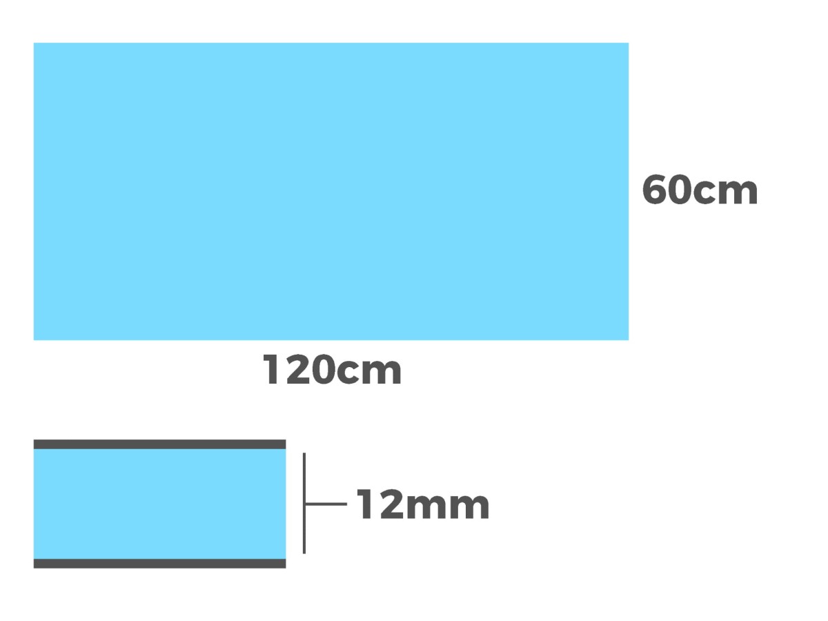 PŁYTA BUDOWLANA WIM PLATTE pod mozaiki | 12mm | 60x120cm – dekoracyjne do wnętrz – Szklane Mozaiki
