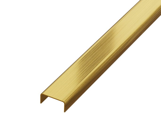 PROFIL METALOWY C ZŁOTY GOLD MATOWY SATYNA – dekoracyjne do wnętrz – Szklane Mozaiki
