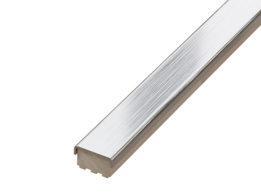 LISTWA METALOWA CERAMICZNA INOX SREBRNA MATOWA – dekoracyjne do wnętrz – Szklane Mozaiki