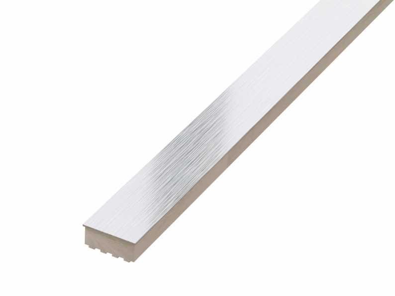 LISTWA METALOWA CERAMICZNA STEEL SILVER MATOWA – dekoracyjne do wnętrz – Szklane Mozaiki