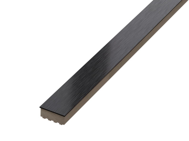 LISTWA METALOWA CERAMICZNA STEEL NERO MATOWA – dekoracyjne do wnętrz – Szklane Mozaiki